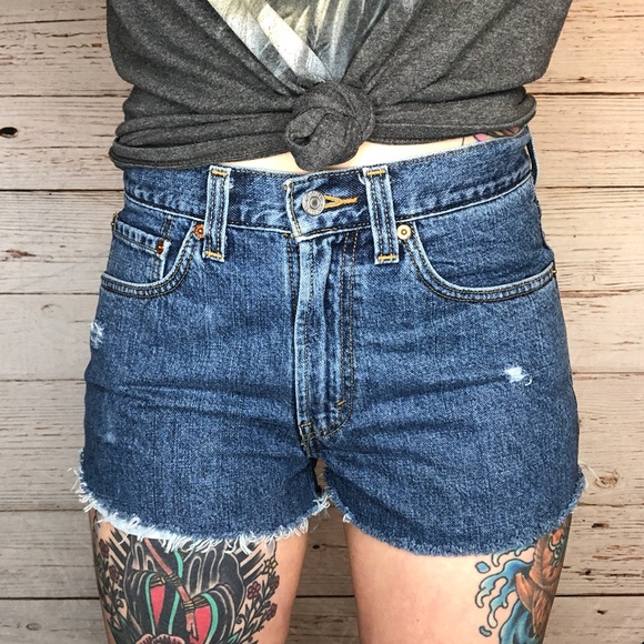 Levi's Pants - Levi's 550 Red Tab High Rise Jean Short Cutoffs